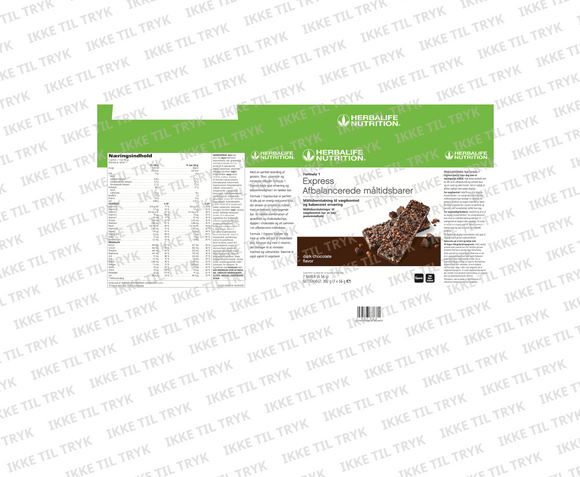 Formula 1 Express måltidsbarer Dark Chocolate 7 barer